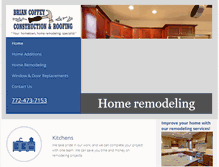 Tablet Screenshot of briancoffeyconst.com